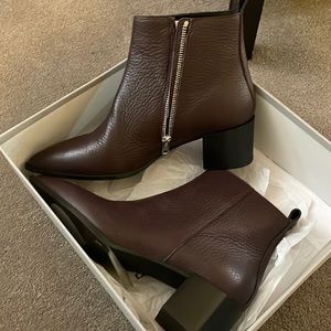 NWT Everlane Boss Boot Brown Pebbled Leather 6.5